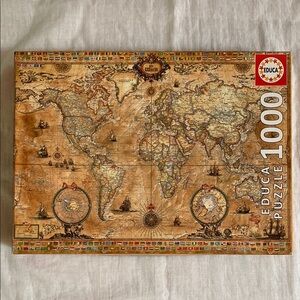 World Map Jigsaw Puzzle 1,000 Piece Made in Spain Antique World Map View